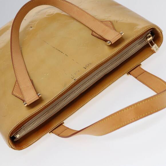 LOUIS VUITTON Monogram Vernis Houston Hand Bag Beige M91004 - Picture 6 of 16